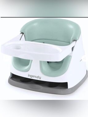 Ingenuity Toddler Booster Seat with Removable Tray - Mint/White